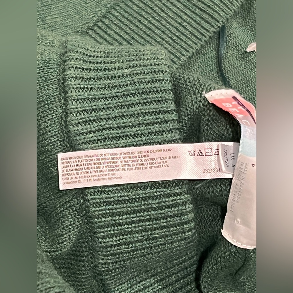 NWOT FREE PEOPLE BEACH Womens Solar Cardigan & Pants Set In Green Size Small - Picture 9 of 13
